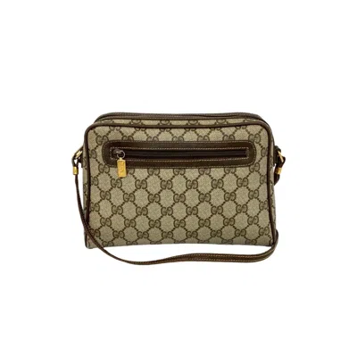 Pre-owned Gucci Brown Leather Pvc Pochette Shoulder Bag ()