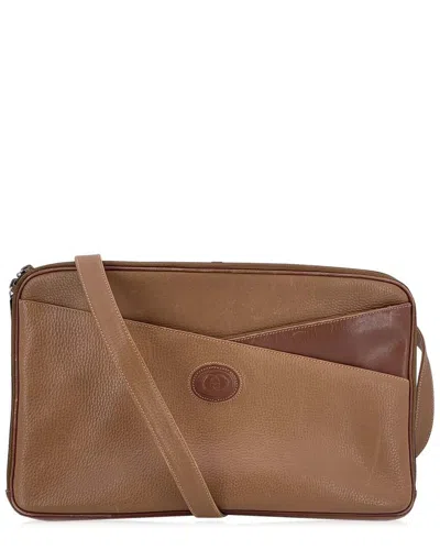 Gucci Brown Leather Shoulder Bag (authentic Pre-loved)