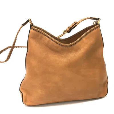 Pre-owned Gucci Brown Leather Shoulder Bag ()