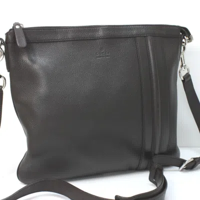 Pre-owned Gucci Brown Leather Shoulder Bag ()