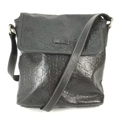 Pre-owned Gucci Brown Leather Shoulder Bag ()