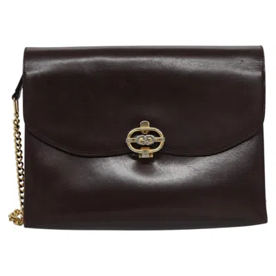 Pre-owned Gucci Brown Leather Shoulder Bag ()