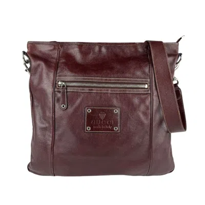 Pre-owned Gucci Brown Leather Shoulder Bag ()