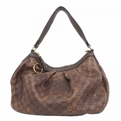 Pre-owned Gucci Brown Leather Shoulder Bag ()