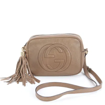 Pre-owned Gucci Brown Leather Shoulder Bag ()