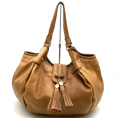 Pre-owned Gucci Brown Leather Shoulder Bag Tote Bag ()