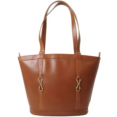 Pre-owned Gucci Brown Leather Tote Bag ()