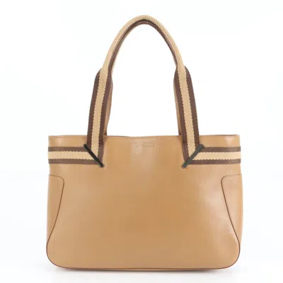 Pre-owned Gucci Brown Leather Tote Bag ()
