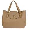GUCCI GUCCI BROWN LEATHER TOTE BAG (PRE-OWNED)