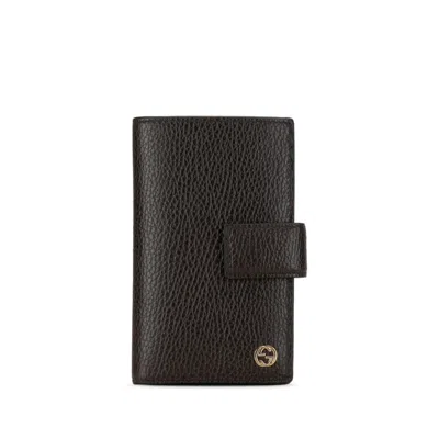Pre-owned Gucci Brown Leather Wallet (bi-fold) ()