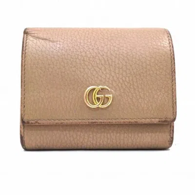 Pre-owned Gucci Brown Leather Wallet (bi-fold) ()