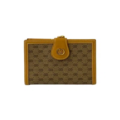 Pre-owned Gucci Brown Leather Wallet (bi-fold) ()