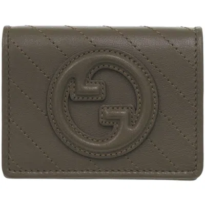 Pre-owned Gucci Brown Leather Wallet (bi-fold) ()