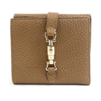 Pre-owned Gucci Brown Leather Wallet (bi-fold) ()