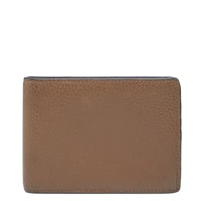 Pre-owned Gucci Brown Leather Wallet (bi-fold) ()