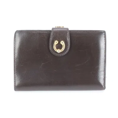Pre-owned Gucci Brown Leather Wallet (bi-fold) ()