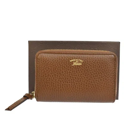 Gucci Brown Leather Wallet  ()