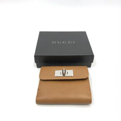 Pre-owned Gucci Brown Leather Women's Wallet ()