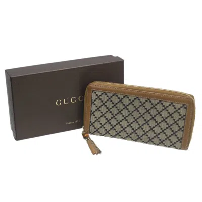Pre-owned Gucci Brown Long Wallet (bi-fold) ()