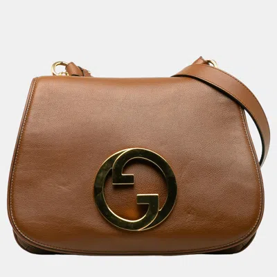 Pre-owned Gucci Brown Medium Blondie Bag