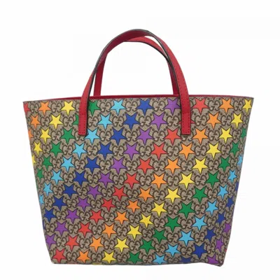 Pre-owned Gucci Brown Multi-color Pvc Tote Bag ()