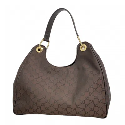 Pre-owned Gucci Brown Nylon Shoulder Bag ()