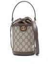 GUCCI BROWN OPHIDIA BUCKET BAG