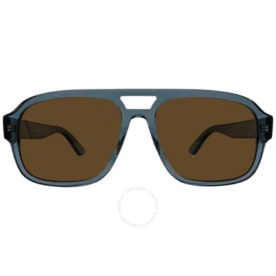 Gucci Brown Pilot Men's Sunglasses Gg0925s 004 58