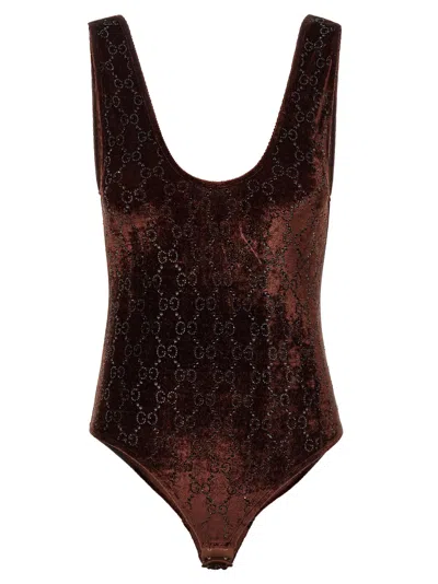 Gucci Brown Polyamide Women's Bodysuit