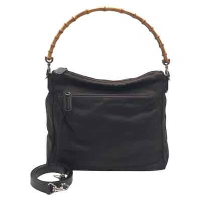 Pre-owned Gucci Brown Polyester Handbag Shoulder Bag ()