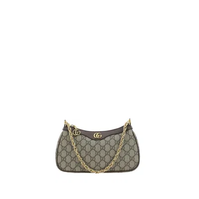GUCCI BROWN POLYETHYLENE SHOULDER BAG
