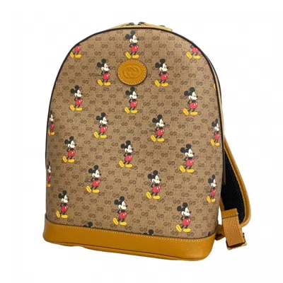 Pre-owned Gucci Brown Pvc Backpack ()