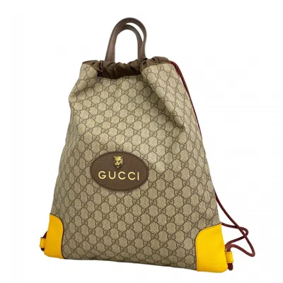 Pre-owned Gucci Brown Pvc Backpack ()