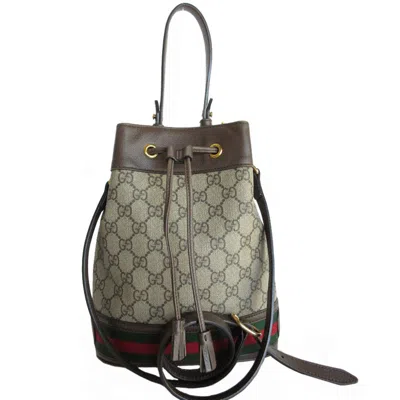 Pre-owned Gucci Brown Pvc Leather Handbag Shoulder Bag ()