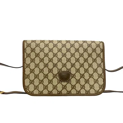 Pre-owned Gucci Brown Pvc Leather Pochette Shoulder Bag ()