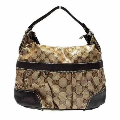Pre-owned Gucci Brown Pvc Leather Shoulder Bag ()
