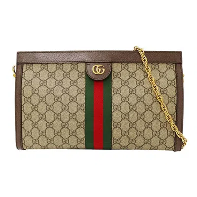 Pre-owned Gucci Brown Pvc Shoulder Bag ()