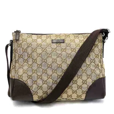 Pre-owned Gucci Brown Pvc Shoulder Bag ()