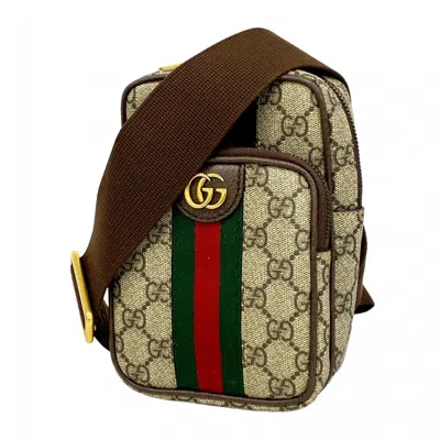 Pre-owned Gucci Brown Pvc Shoulder Bag ()
