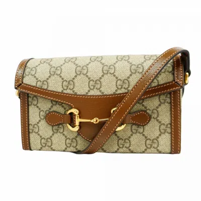 Pre-owned Gucci Brown Pvc Shoulder Bag ()