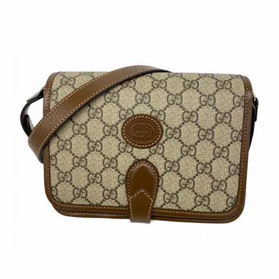 Pre-owned Gucci Brown Pvc Shoulder Bag ()