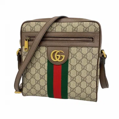Pre-owned Gucci Brown Pvc Shoulder Bag ()
