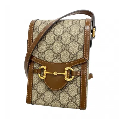 Pre-owned Gucci Brown Pvc Shoulder Bag ()