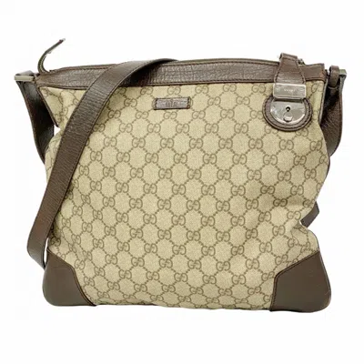Pre-owned Gucci Brown Pvc Shoulder Bag ()