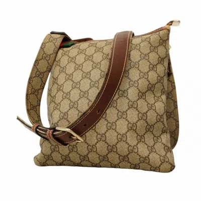 Pre-owned Gucci Brown Pvc Shoulder Bag ()