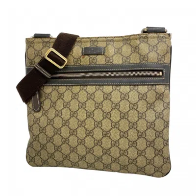 Pre-owned Gucci Brown Pvc Shoulder Bag ()