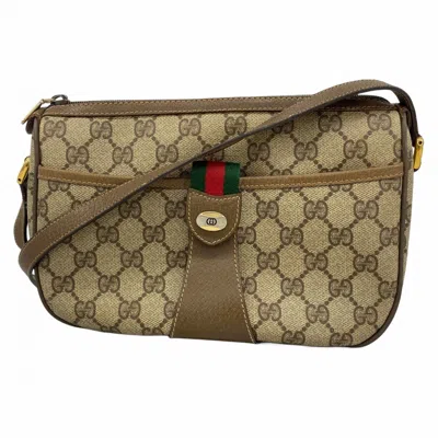 Pre-owned Gucci Brown Pvc Shoulder Bag ()