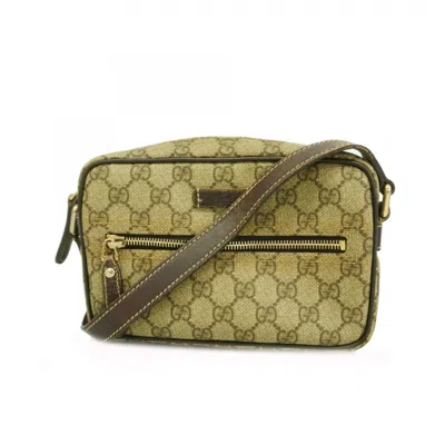 Pre-owned Gucci Brown Pvc Shoulder Bag ()