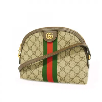 Pre-owned Gucci Brown Pvc Shoulder Bag ()