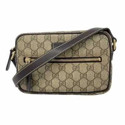 Pre-owned Gucci Brown Pvc Shoulder Bag ()